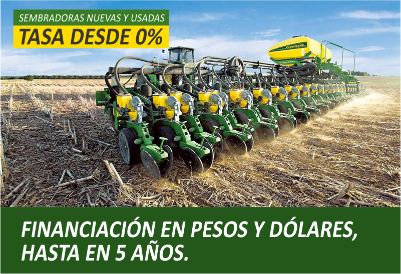 Financiación exclusiva para sembradoras nuevas y usadas