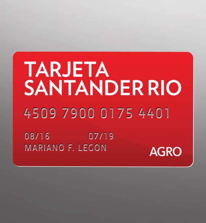 Tarjeta Santander Río Agro